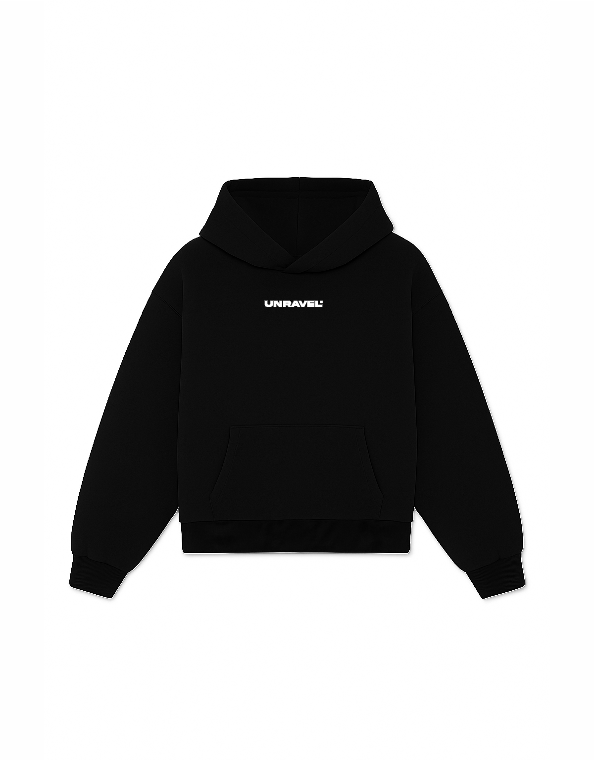 UNRAVEL HOODIE BLACK