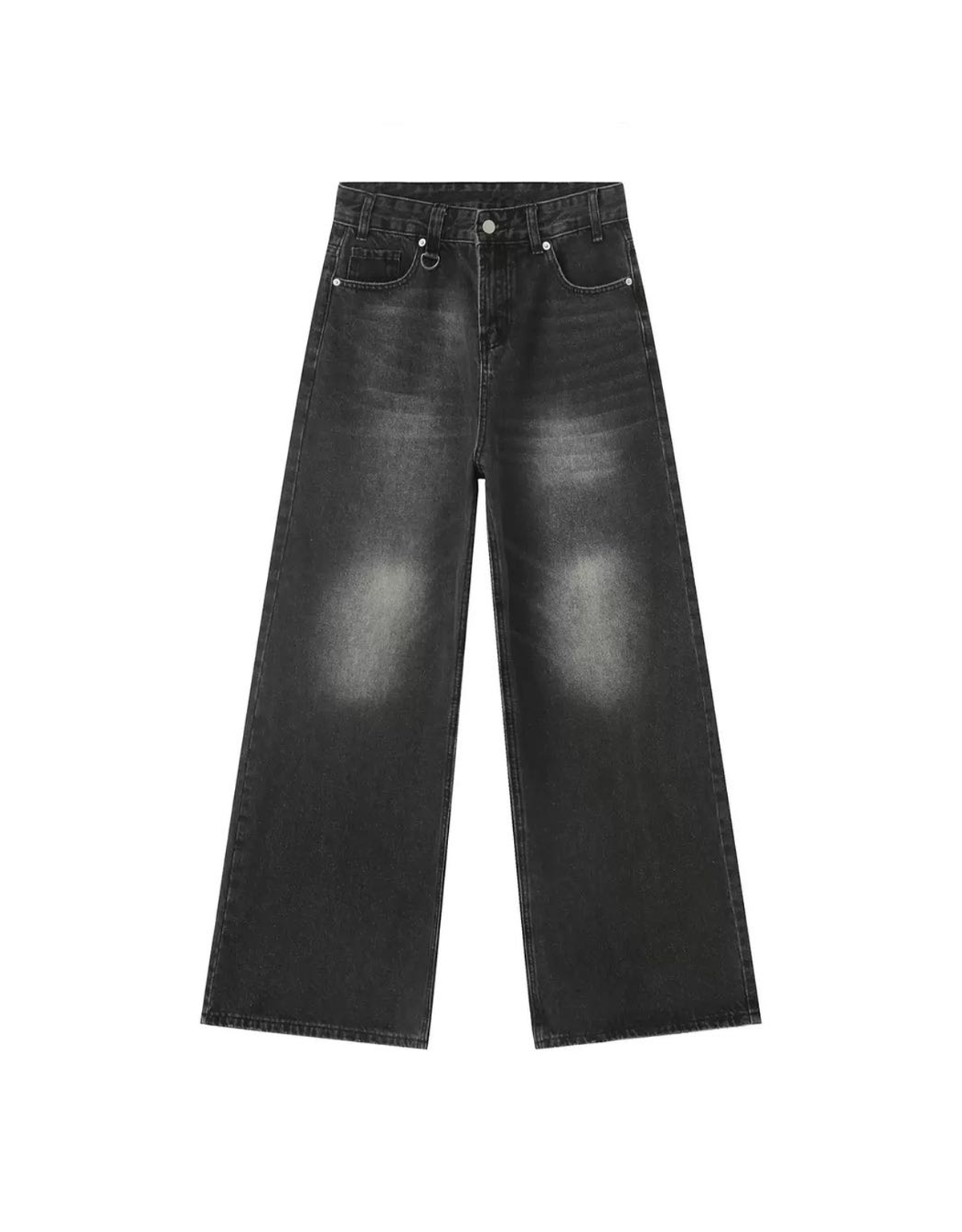 FADED BLACK BAGGY JEANS