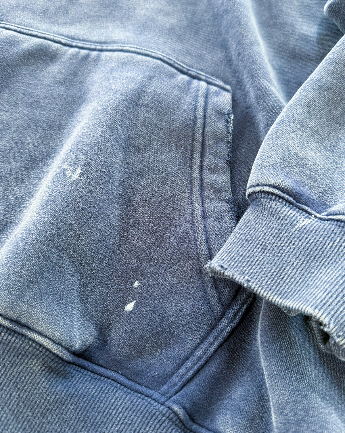 Navy Painter's Wash Hoodie