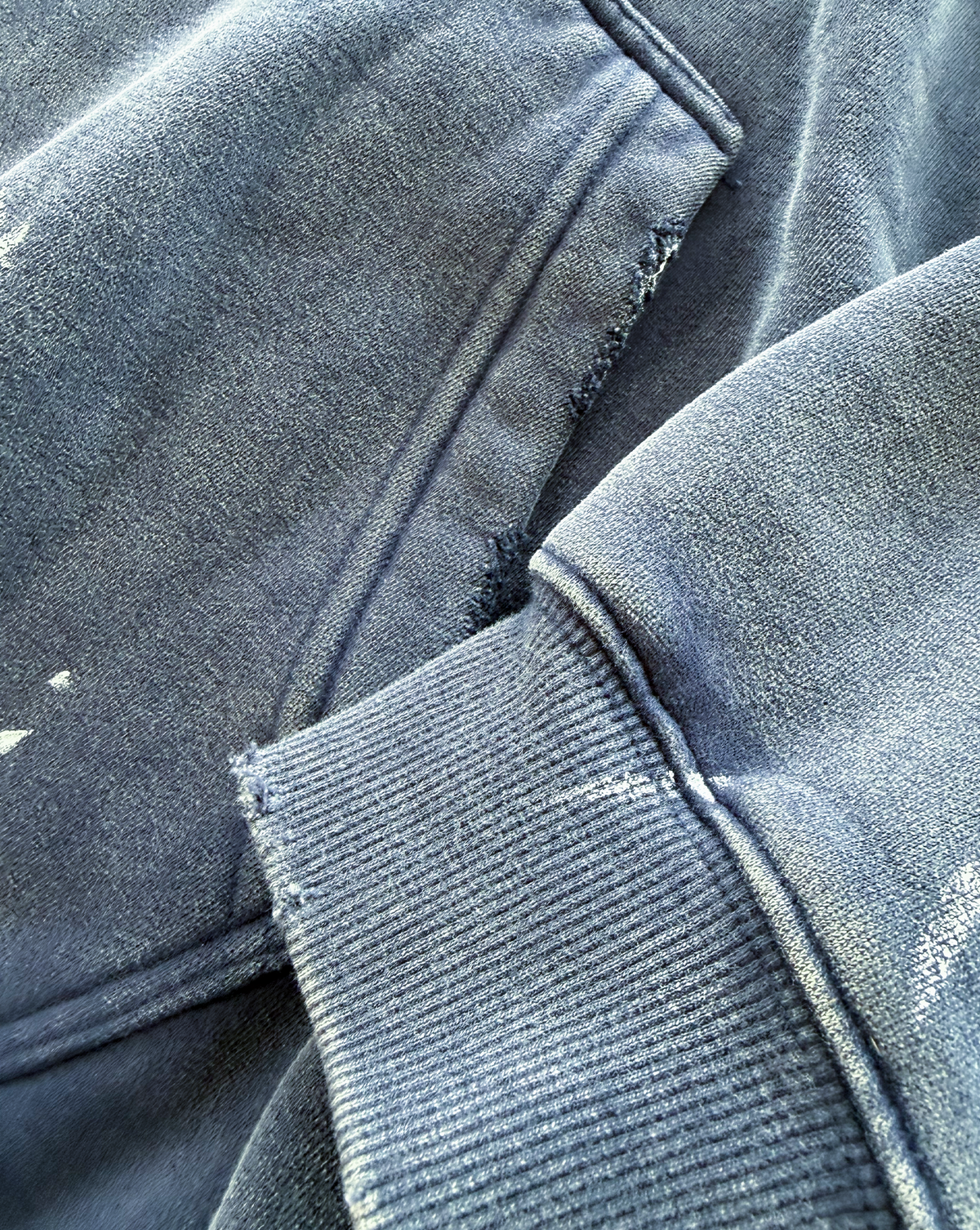 Navy Painter's Wash Hoodie