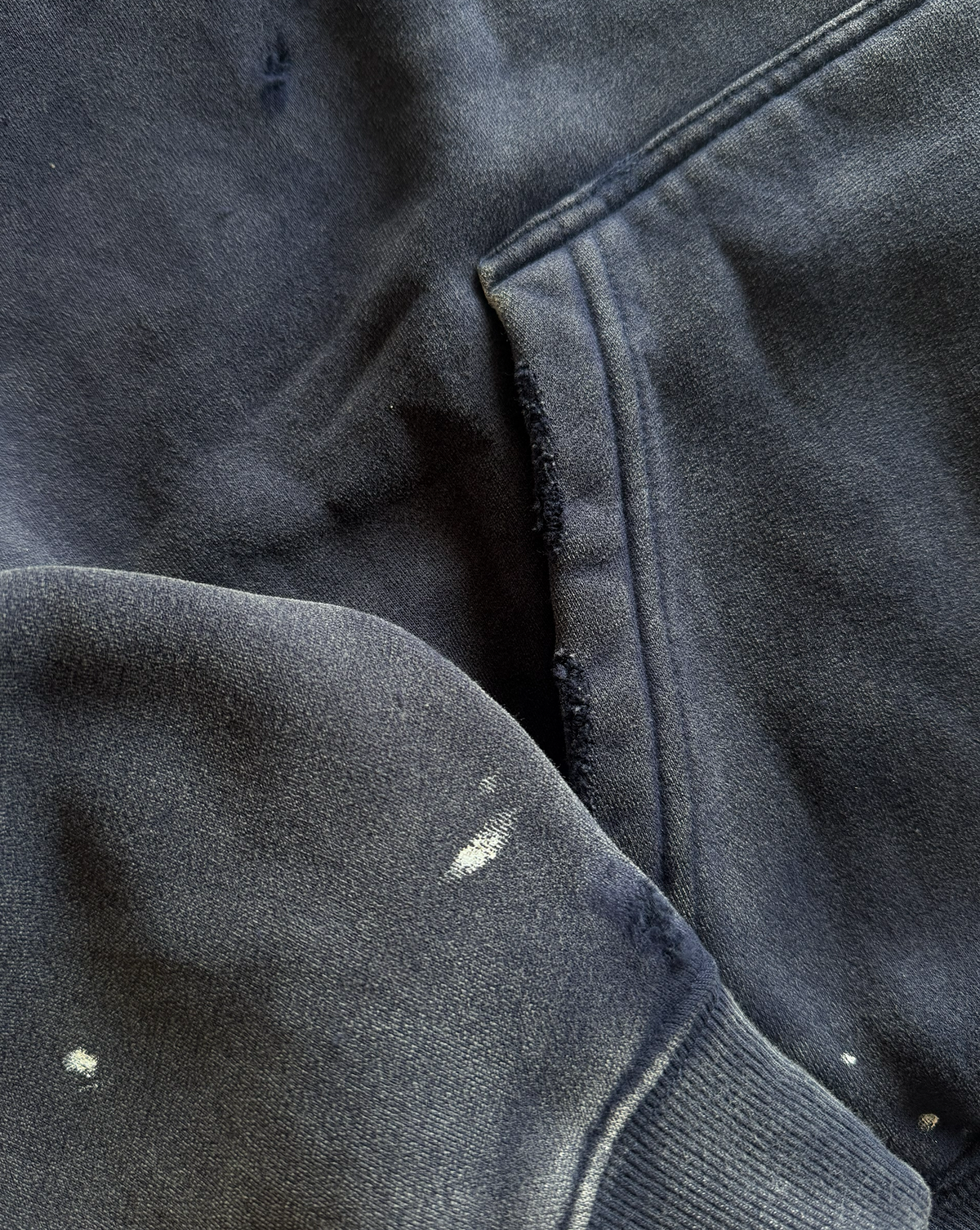 Navy Painter's Wash Hoodie