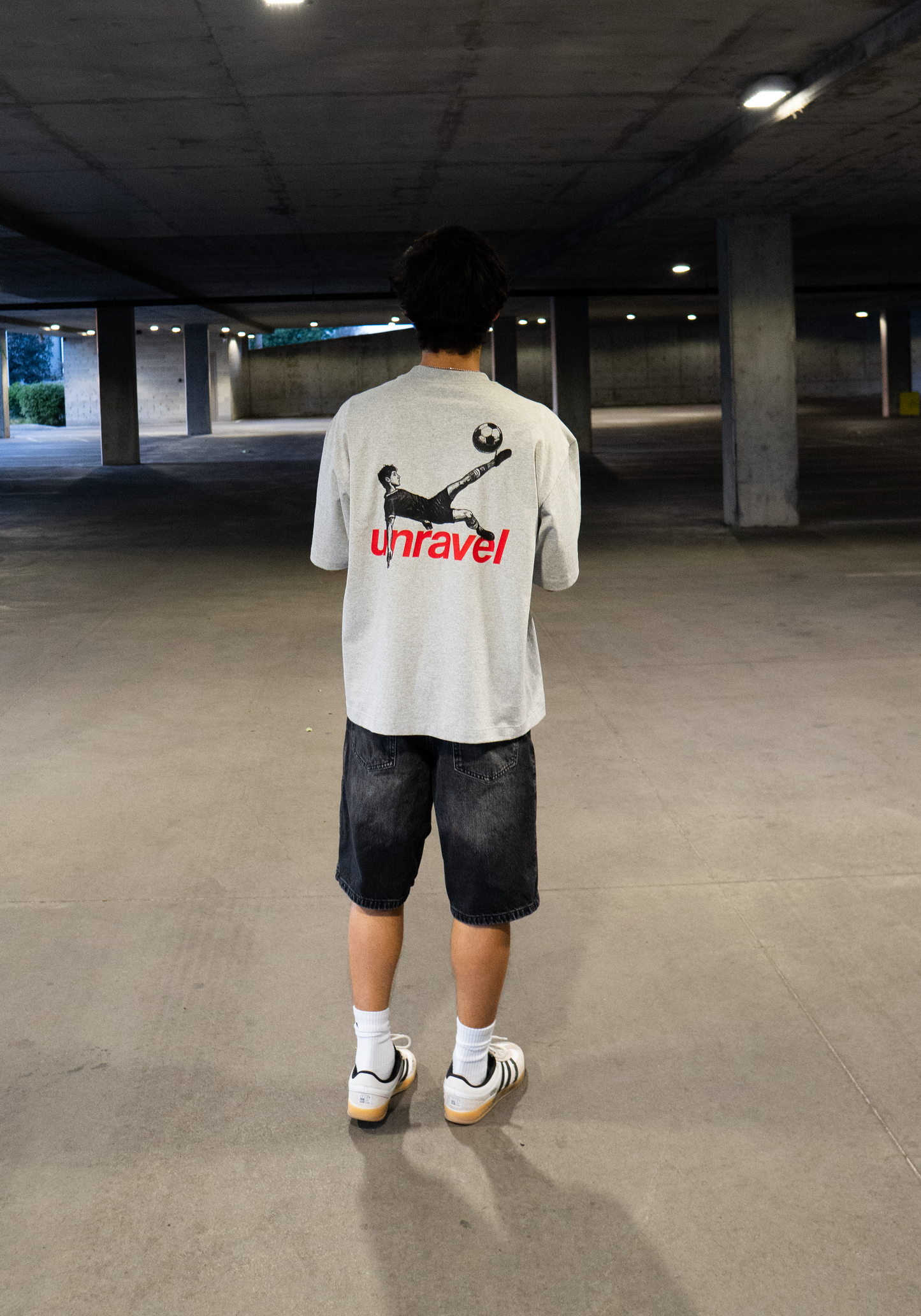 Graphic Soccer Tee Gray