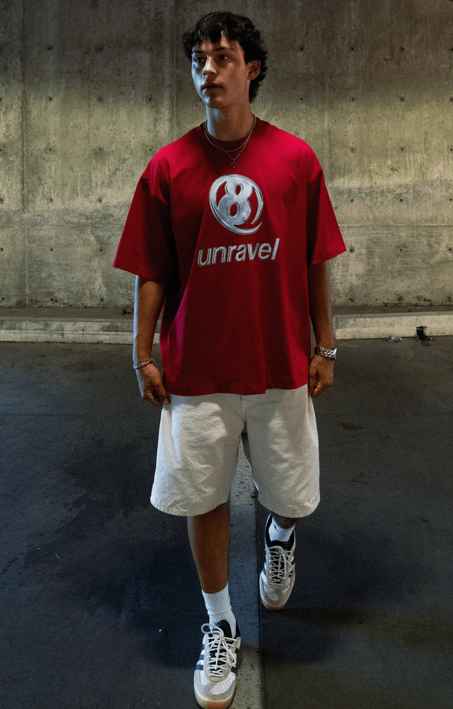 8 Metallic Tee Cardinal