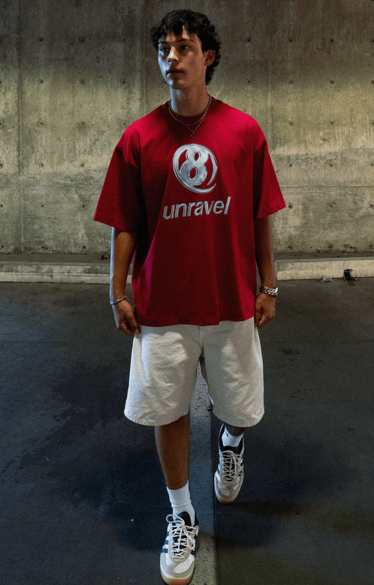 8 Metallic Tee Cardinal