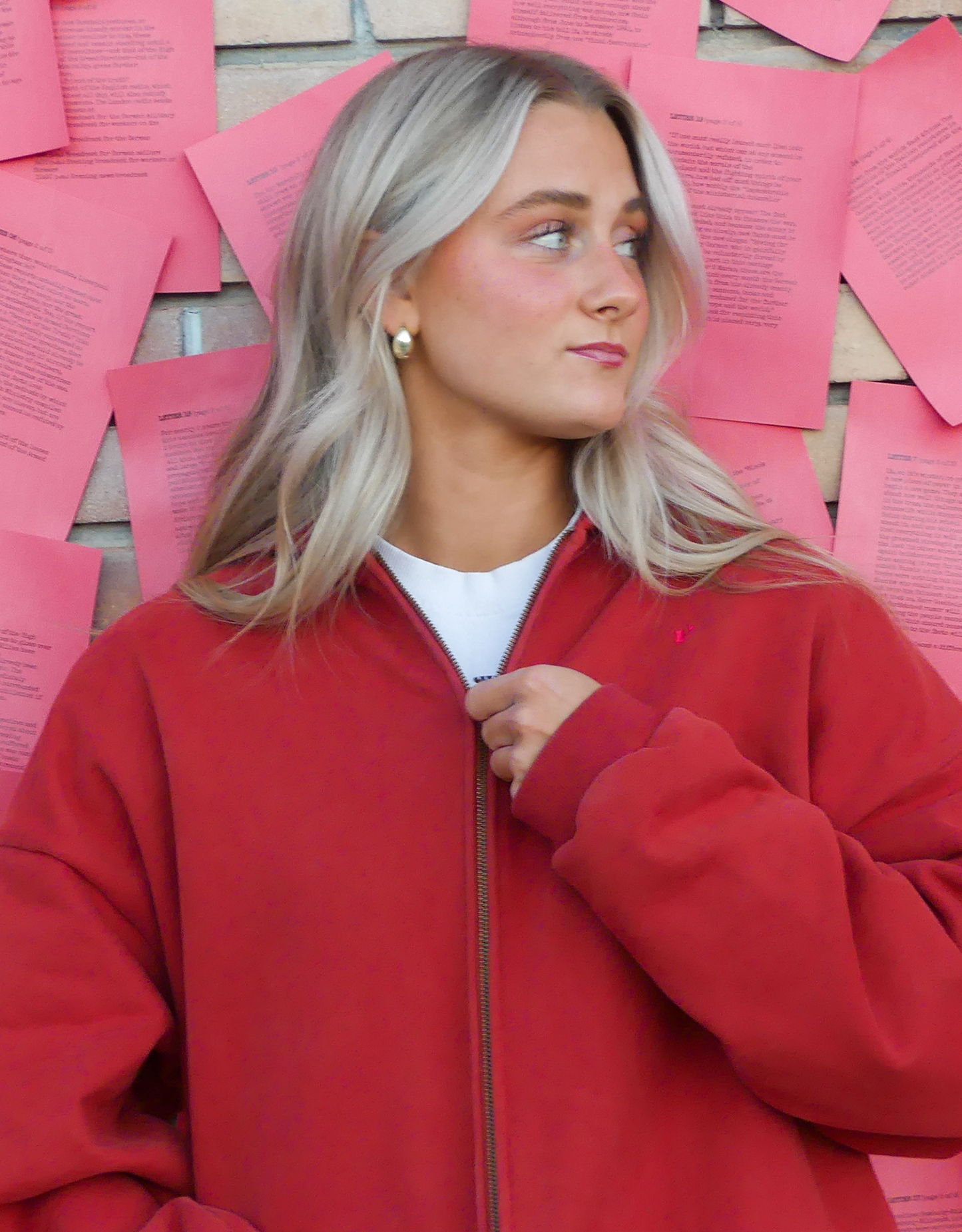Sweat Jacket (Dusty Red)