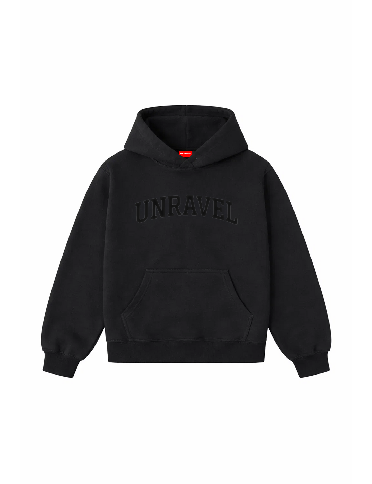 UNRAVEL COLLEGIATE HOODIE (BLACK)
